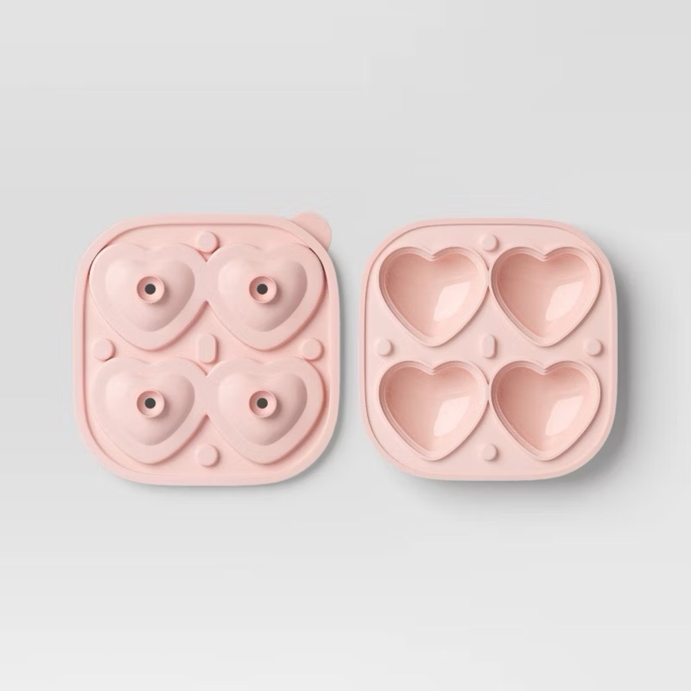 Heart Ice Cube Mold Pink nwt Threshold Valentine’s Day